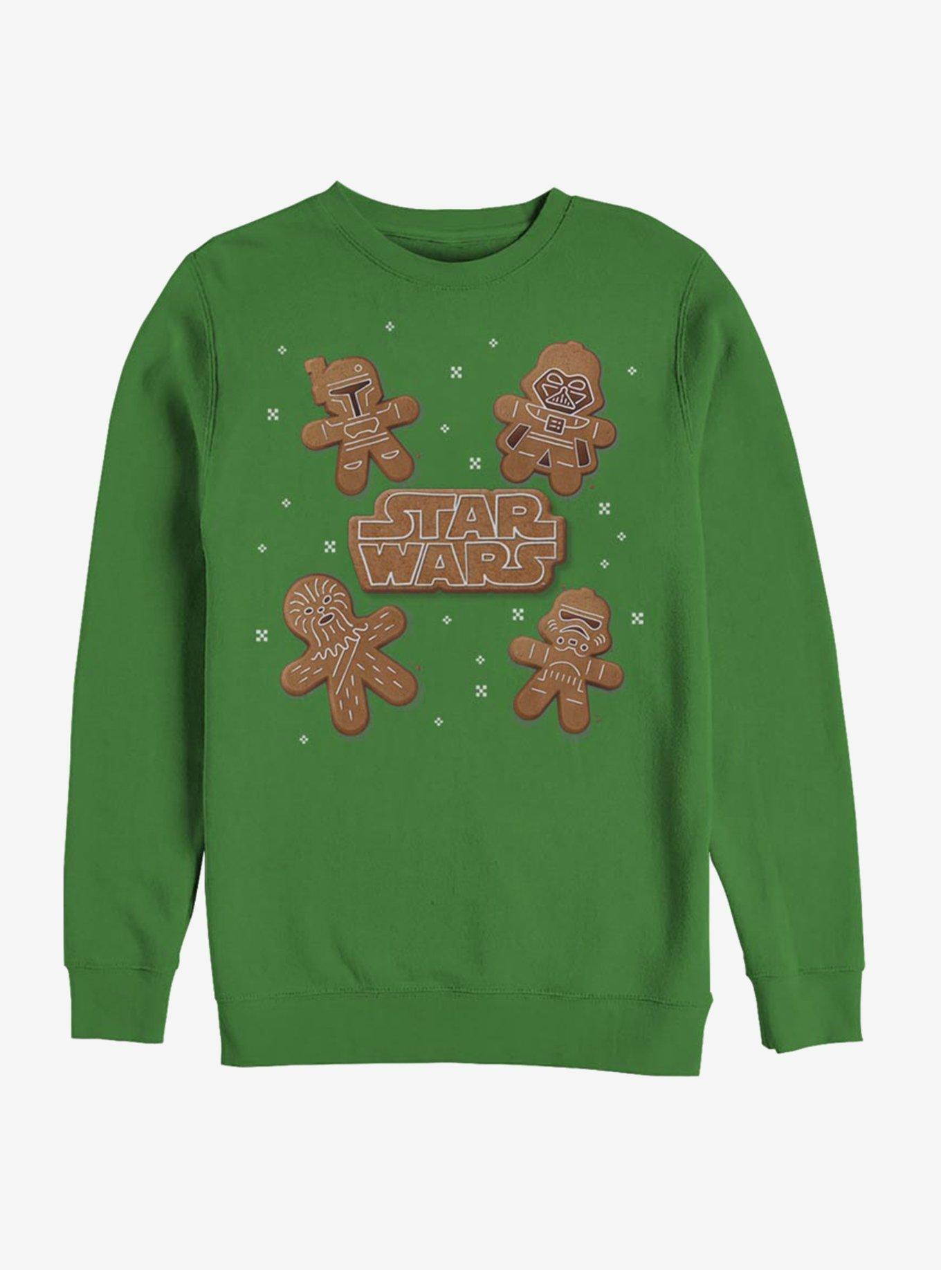 Star Wars Gingerbread Cookie Crew Sweatshirt, KELLY, hi-res