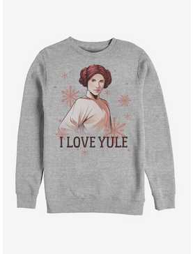 Star Wars Princess Leia I Love Yule Crew Sweatshirt, , hi-res