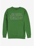 Star Wars Logo Christmas Lights Crew Sweatshirt, KELLY, hi-res