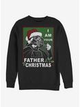 Star Wars Santa Vader Father Christmas Crew Sweatshirt, BLACK, hi-res