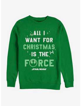Star Wars Want The Force Christmas Crew Sweatshirt, , hi-res