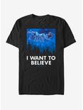 Star Wars Believe AT-AT Reindeer Vader Sleigh T-Shirt, BLACK, hi-res