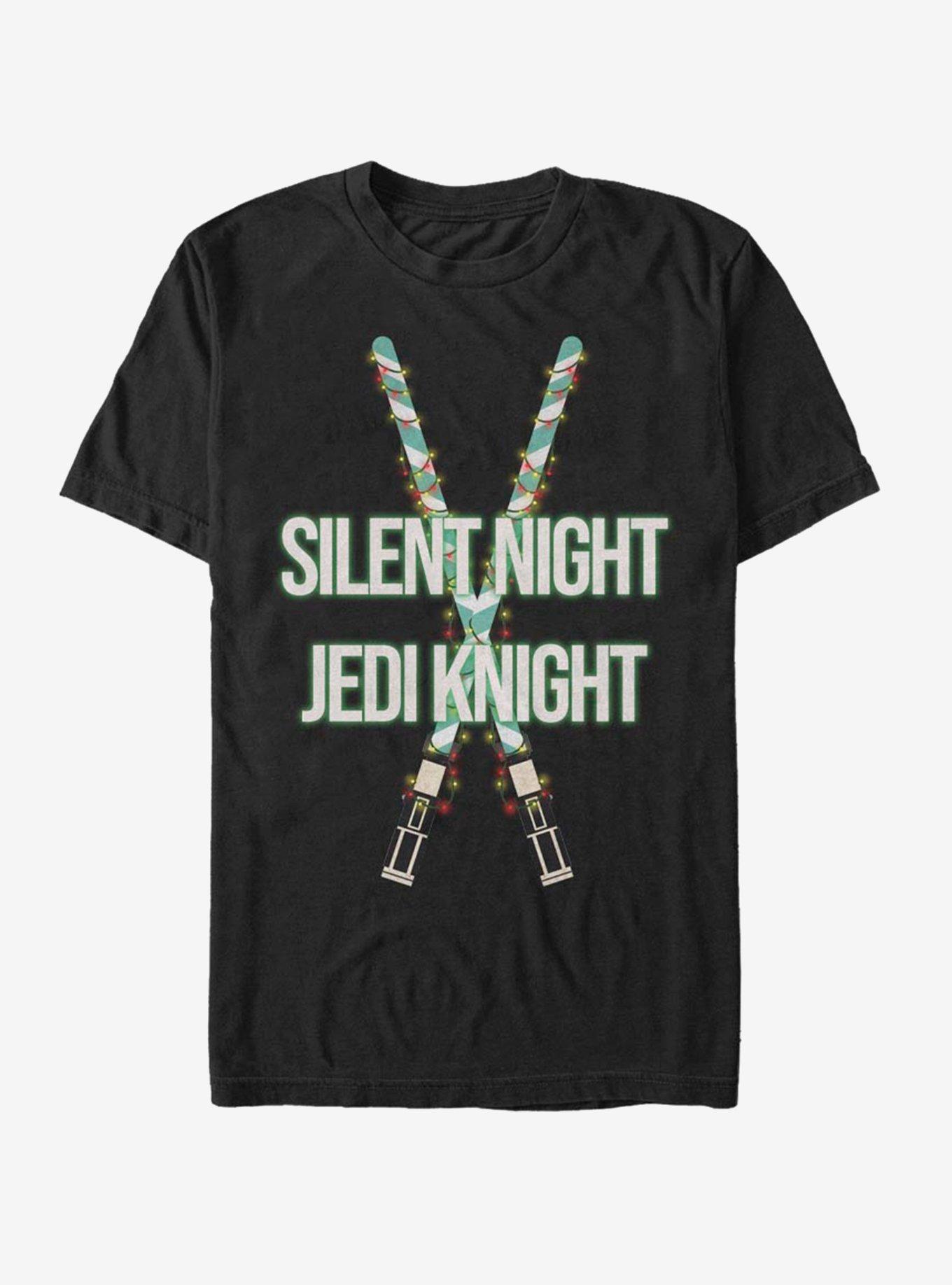 Star Wars Silent Night Jedi Knight Lightsaber T-Shirt, , hi-res