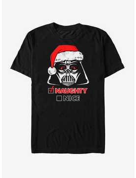 Star Wars Santa Vader Naughty Nice T-Shirt, , hi-res