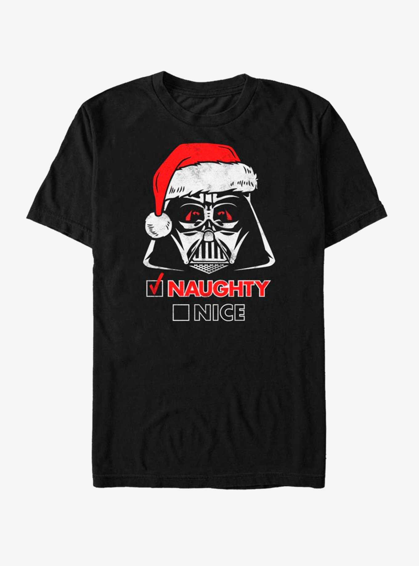 Star Wars Santa Vader Naughty Nice T-Shirt, , hi-res