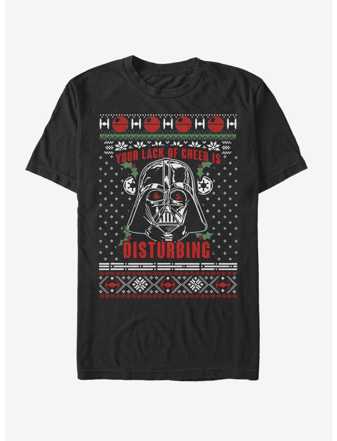 Star Wars Vader Lack of Cheer Ugly Christmas T-Shirt, BLACK, hi-res