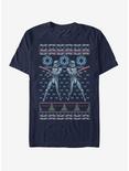 Star Wars Storm Trooper Candy Cane Ugly Christmas T-Shirt, NAVY, hi-res