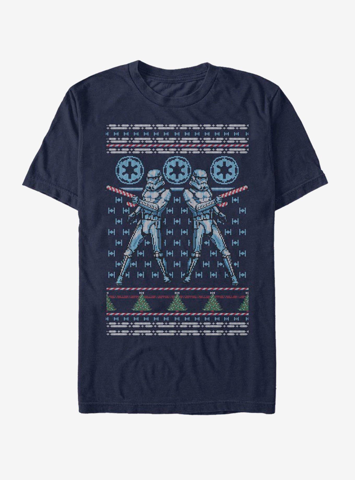 Star Wars Storm Trooper Candy Cane Ugly Christmas T-Shirt, , hi-res
