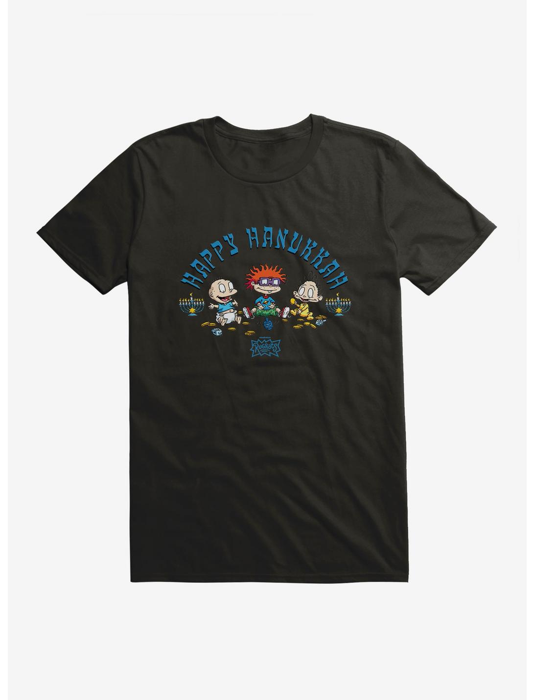 Rugrats Happy Hanukkah Crew T-Shirt, BLACK, hi-res