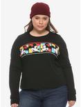 Disney Mickey Mouse & Minnie Mouse Girls Long-Sleeve T-Shirt Plus Size, MULTI, hi-res
