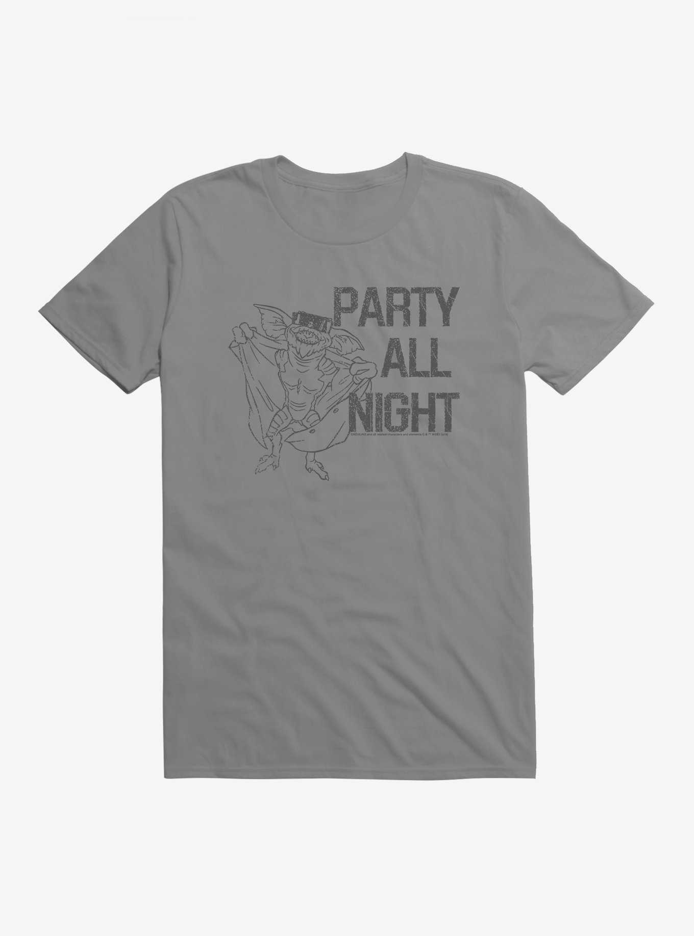 Gremlins Party All Night T-Shirt, STORM GREY, hi-res