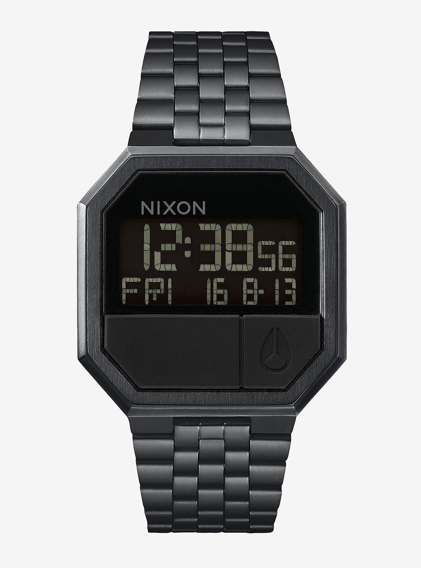 Nixon Re-Run All Black Watch, , hi-res