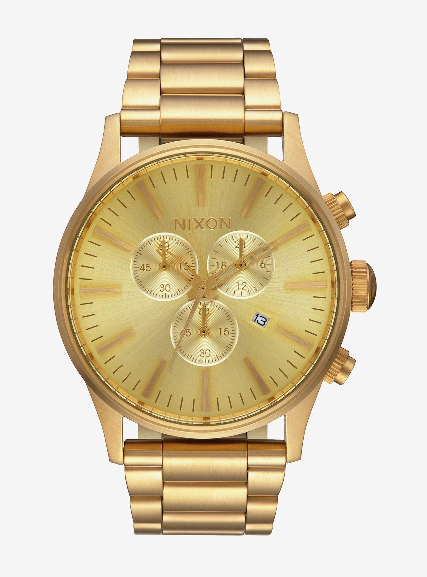 Nixon Sentry Chrono All Gold Watch, , hi-res