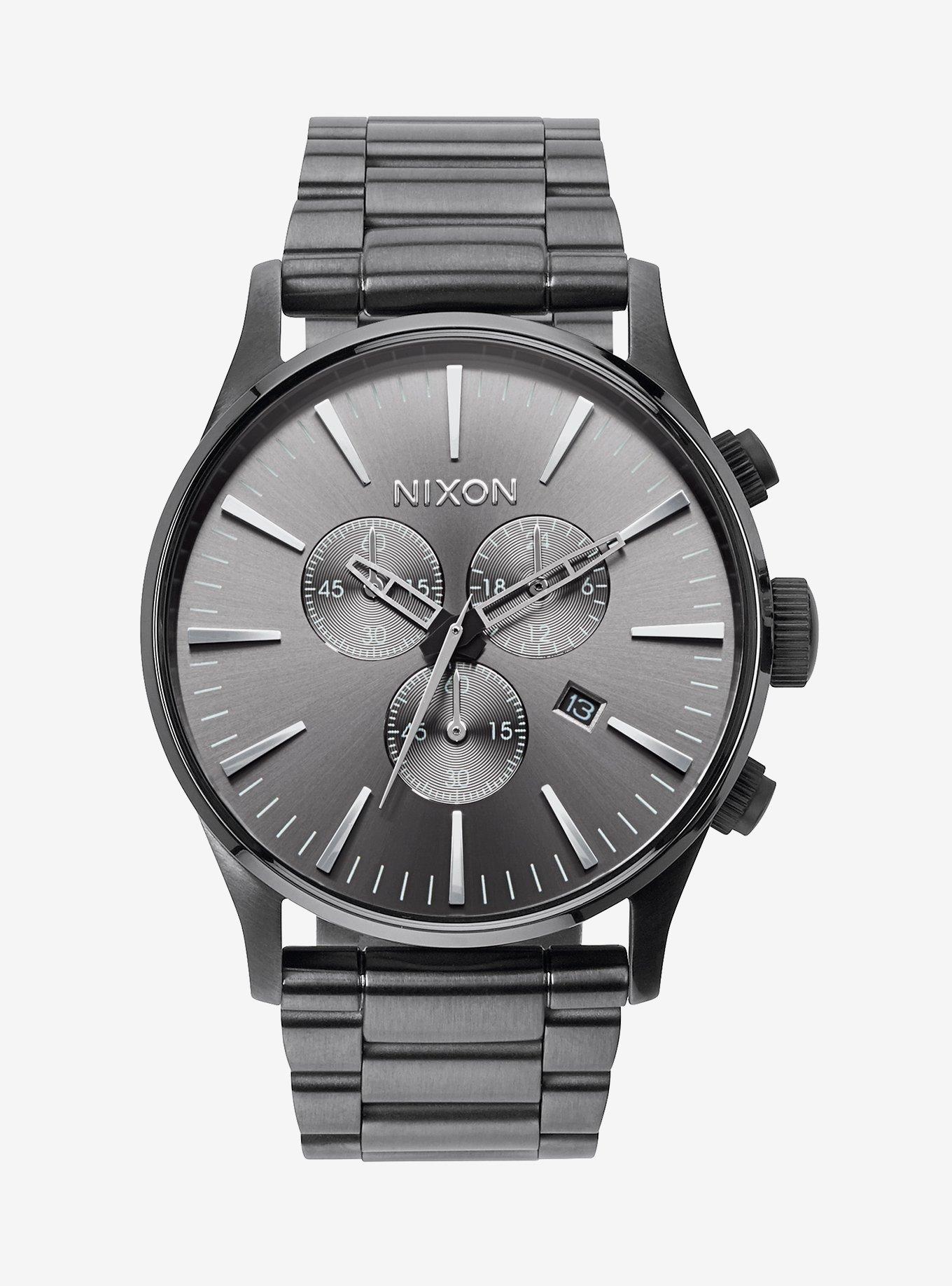 Nixon Sentry Chrono All Gunmetal Watch, , hi-res