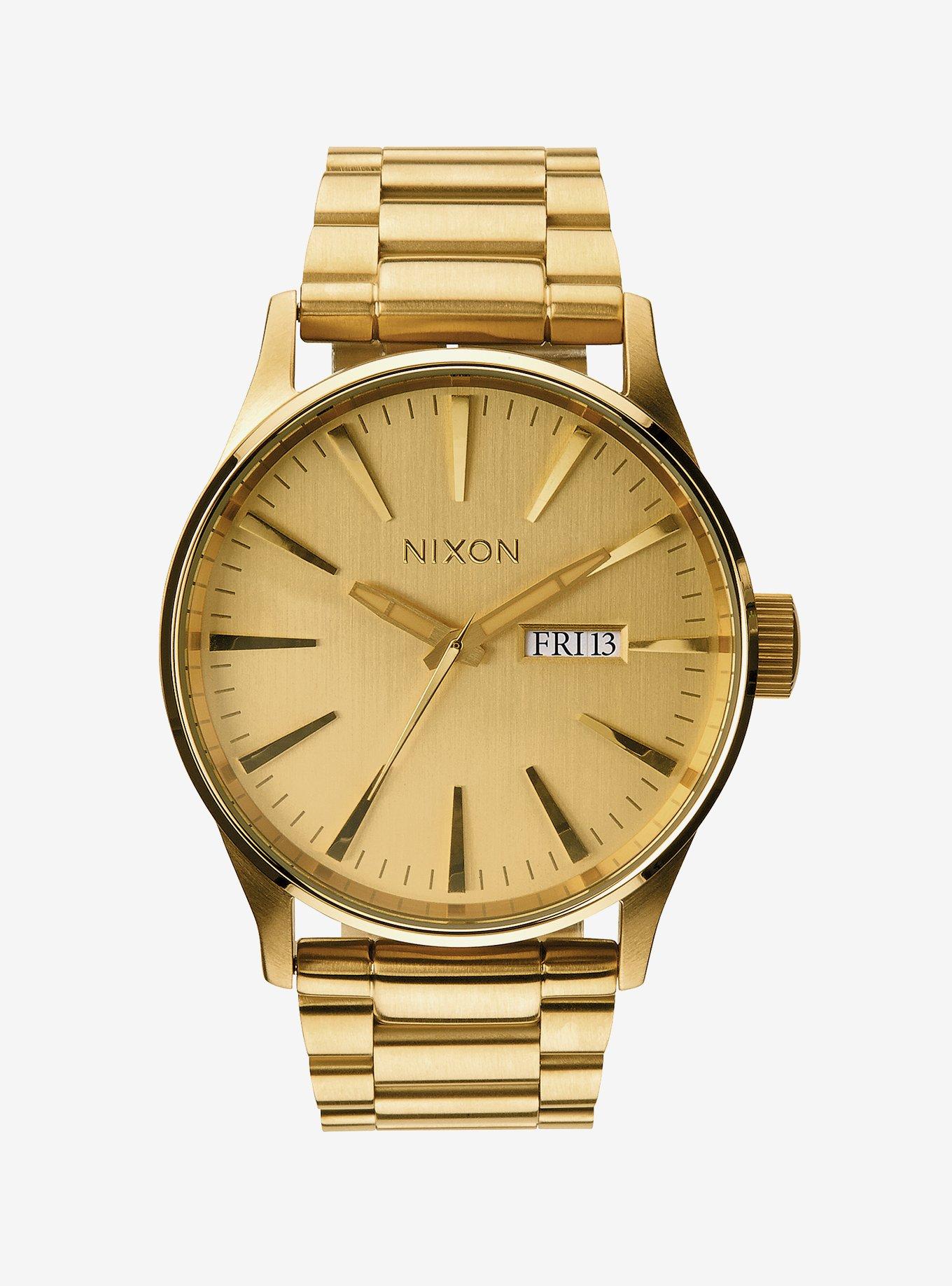 Nixon Sentry Ss All Gold Watch, , hi-res