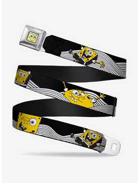 Spongebob Squarepants Action Poses Wave Youth Seatbelt Belt, , hi-res