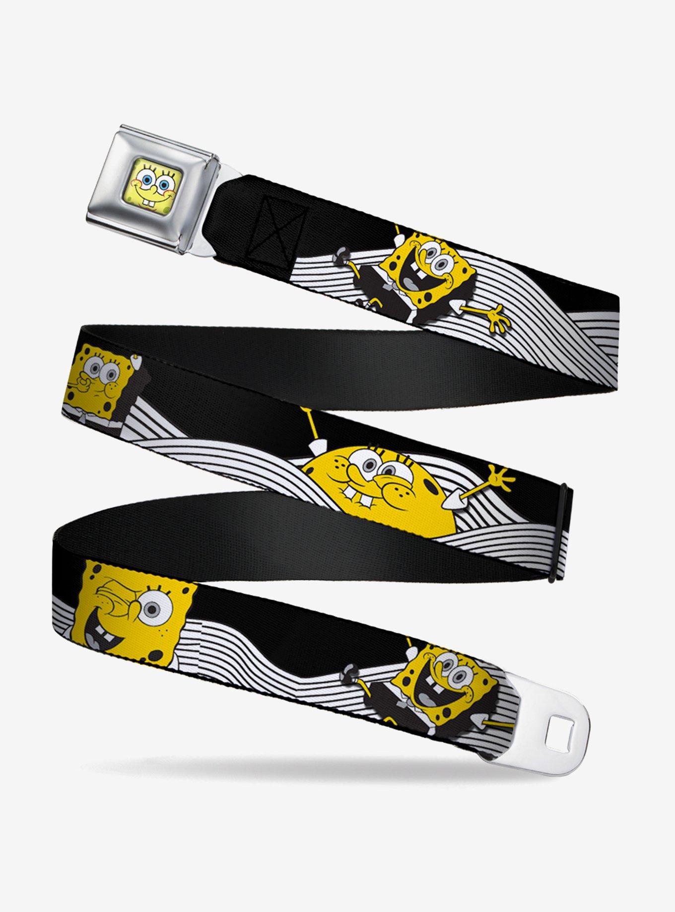 Spongebob Squarepants Action Poses Wave Youth Seatbelt Belt, , hi-res