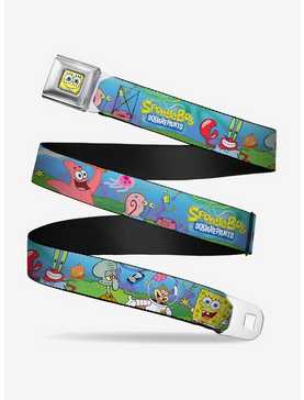 Spongebob Squarepants And Friends Logo Youth Seatbelt Belt, , hi-res