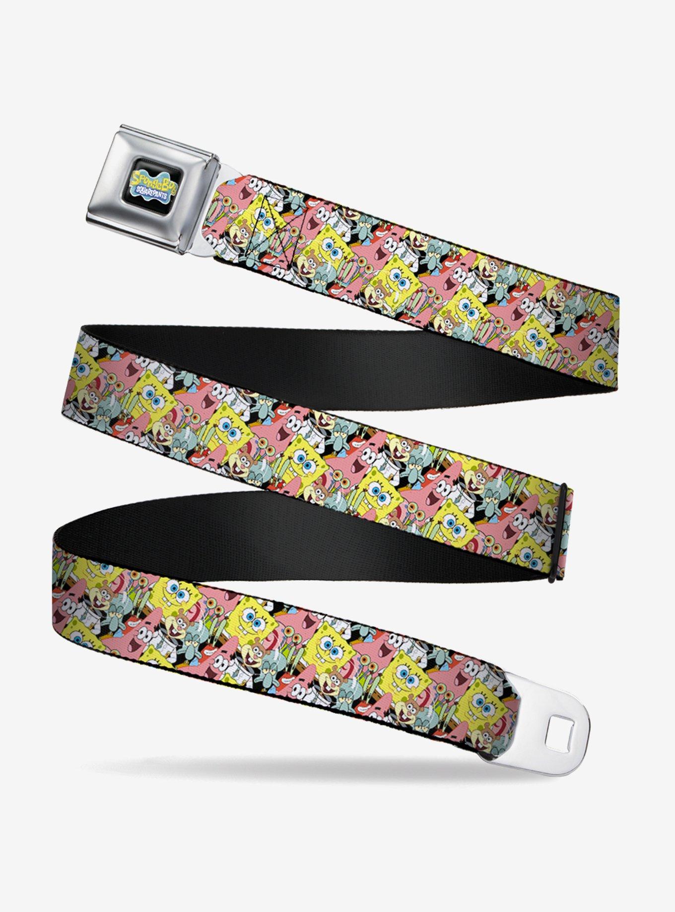 Spongebob Squarepants Characters Stacked Youth Seatbelt Belt, , hi-res