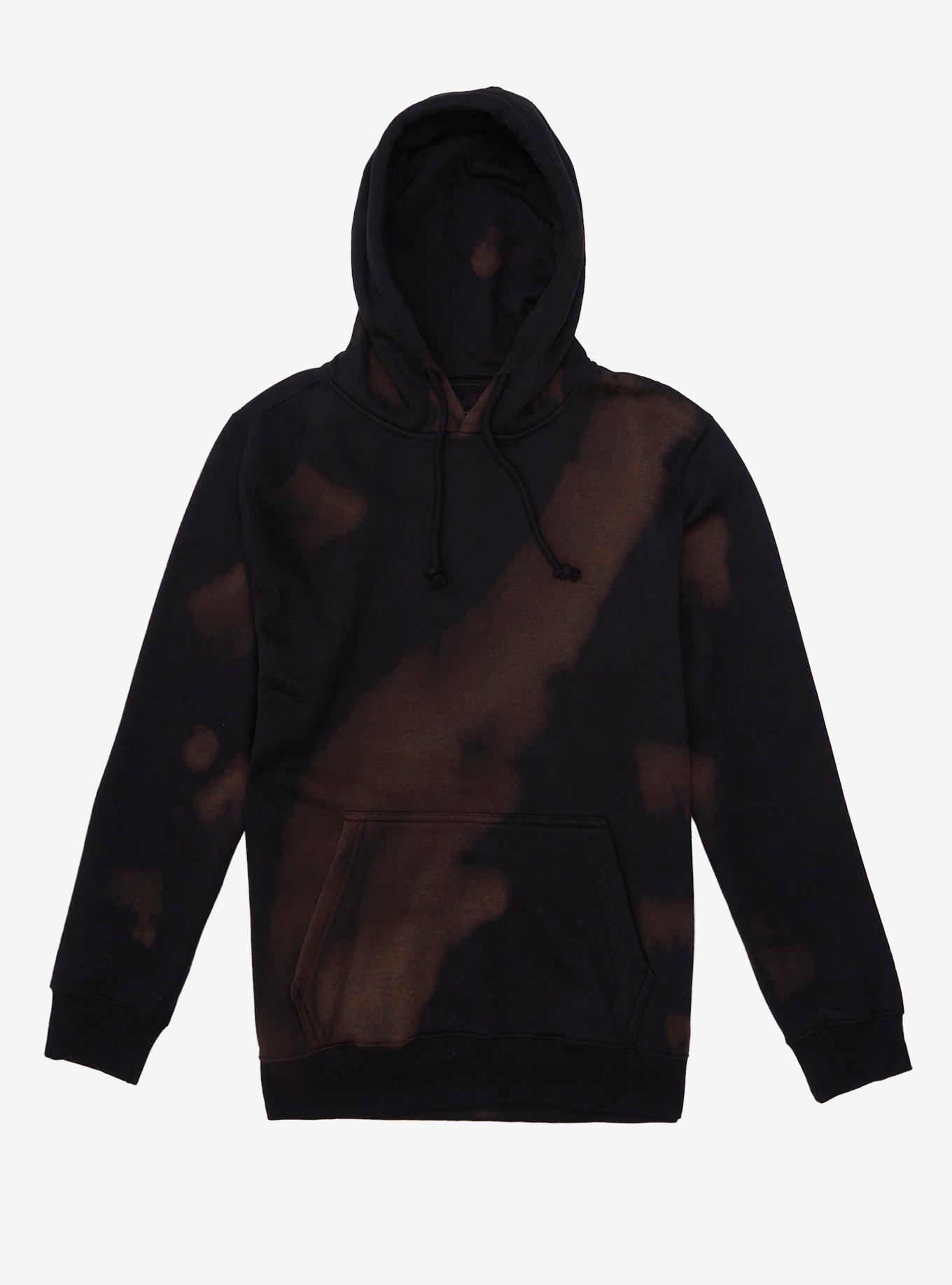 Black Bleach Washed Hoodie, MULTI, hi-res