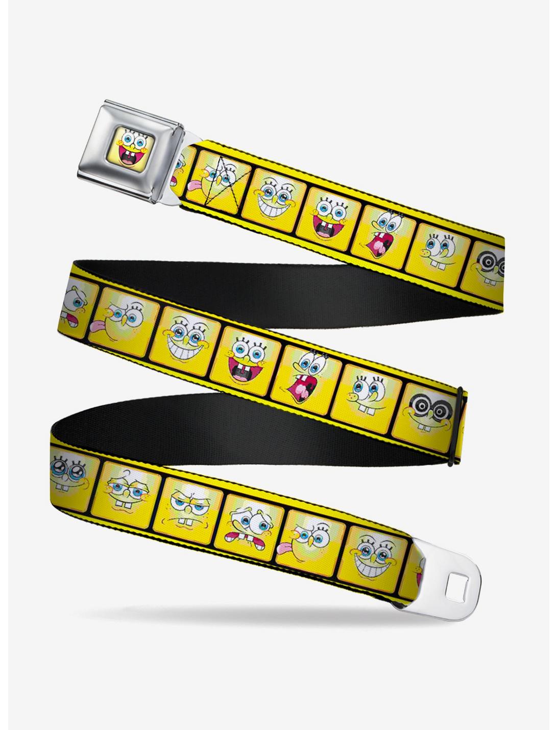 Spongebob Squarepants Expressions Filmstrip Youth Seatbelt Belt, , hi-res