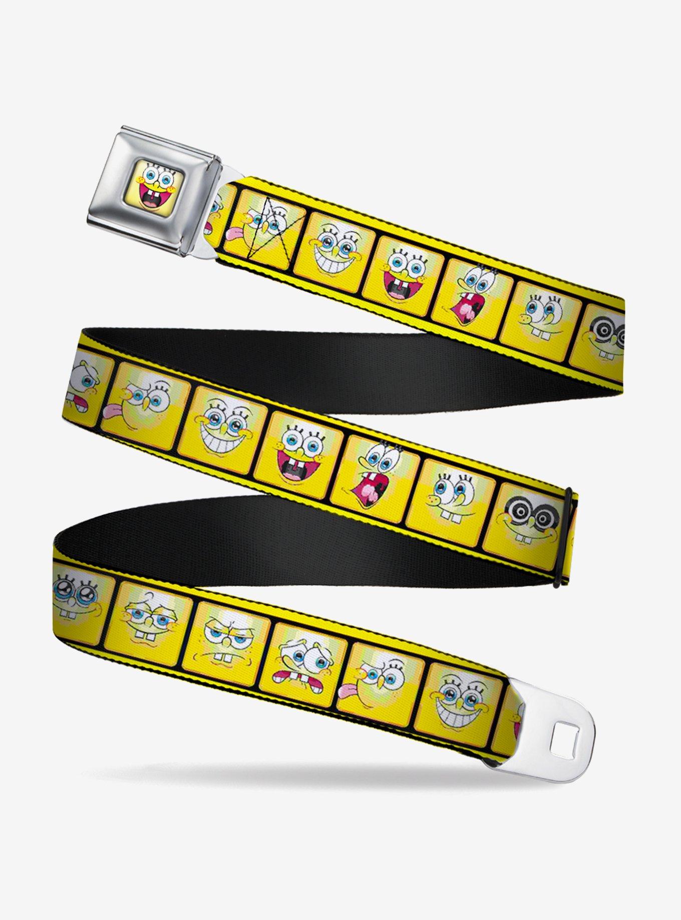 Spongebob Squarepants Expressions Filmstrip Youth Seatbelt Belt, , hi-res