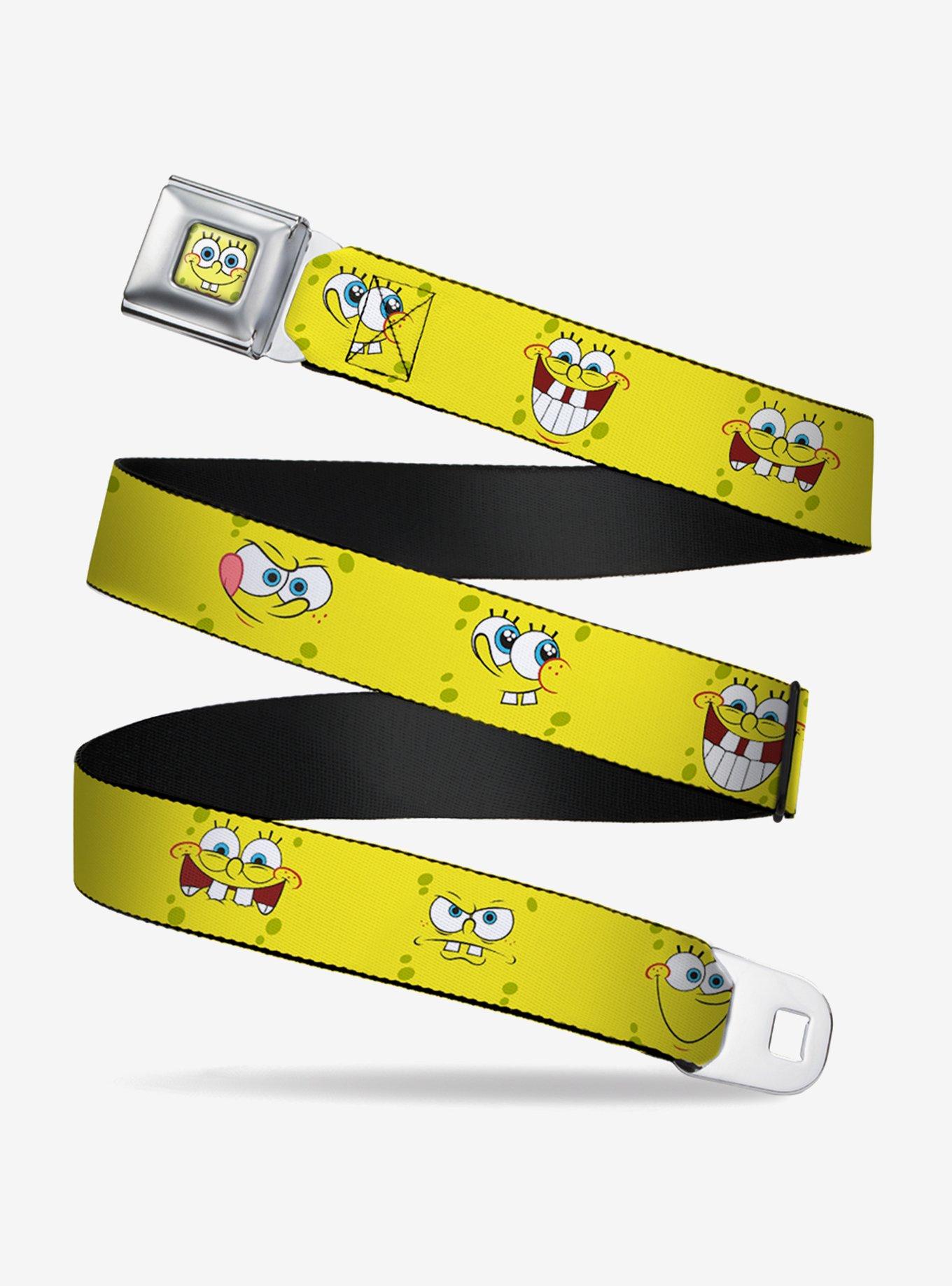 Spongebob Squarepants Expressions Youth Seatbelt Belt, , hi-res