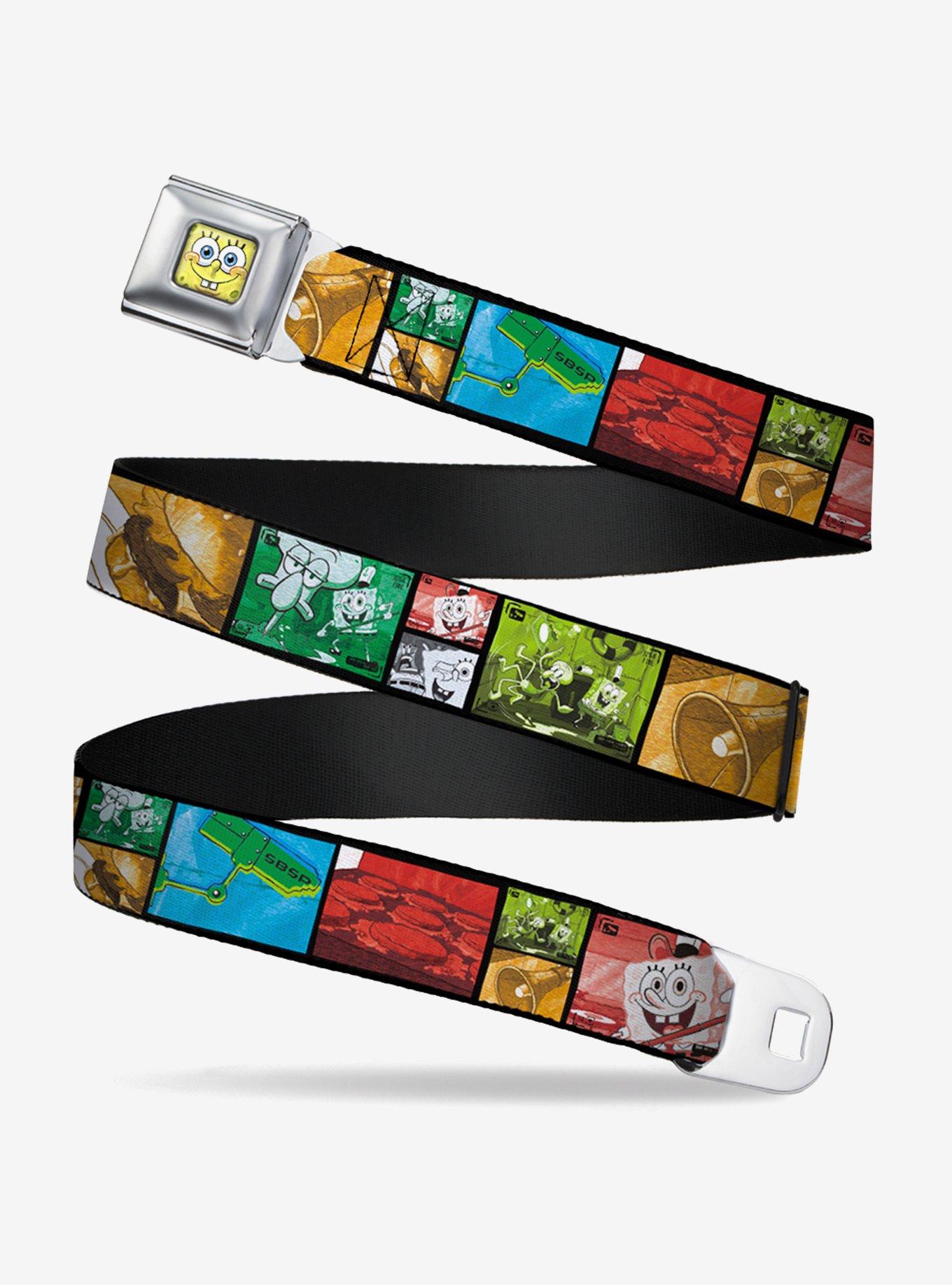 Spongebob Squarepants Krusty Krabs Cam Scene Blocks Youth Seatbelt Belt, , hi-res