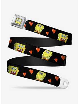 Spongebob Squarepants Love Eyes Hearts Youth Seatbelt Belt, , hi-res