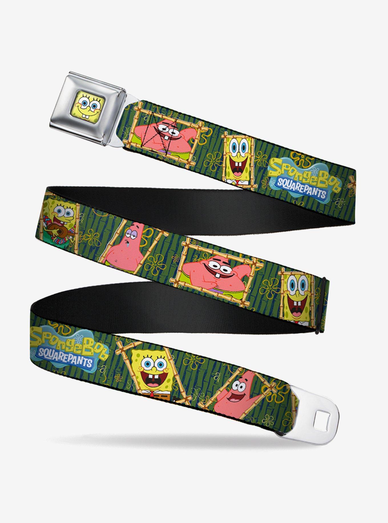 Spongebob Squarepants Patrick Starfish Bamboo Frames Logo Youth Seatbelt Belt, , hi-res