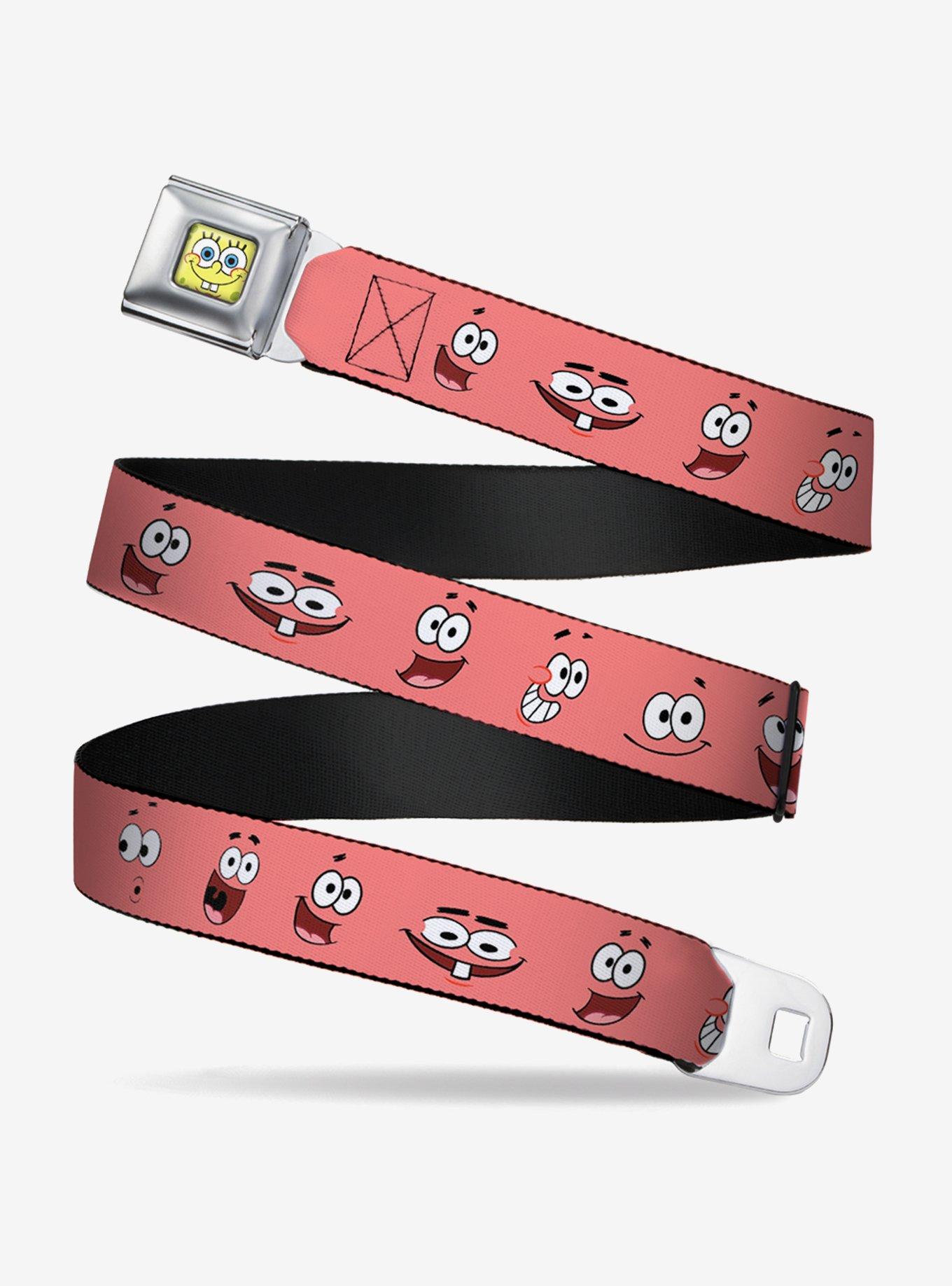 Spongebob Squarepants Patrick Starfish Expressions Youth Seatbelt Belt, , hi-res