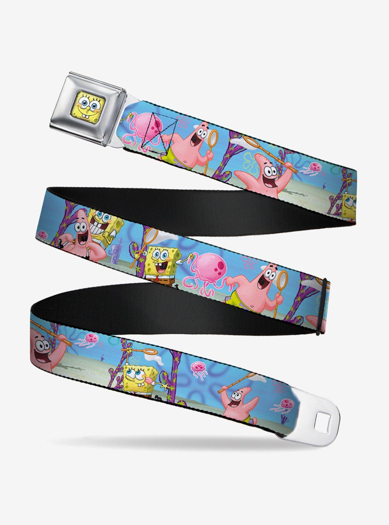 Spongebob Squarepants Patrick Starfish Jellyfishing Scenes Youth Seatbelt Belt, , hi-res