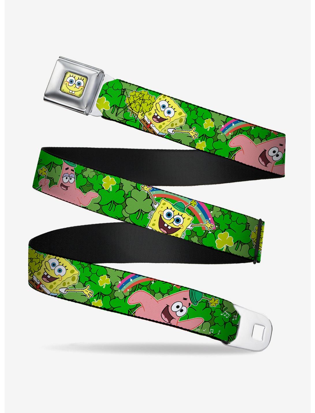Spongebob Squarepants Patrick Starfish St Patricks Day Poses Youth Seatbelt Belt, , hi-res