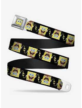 Spongebob Squarepants Pose Flip Black Youth Seatbelt Belt, , hi-res