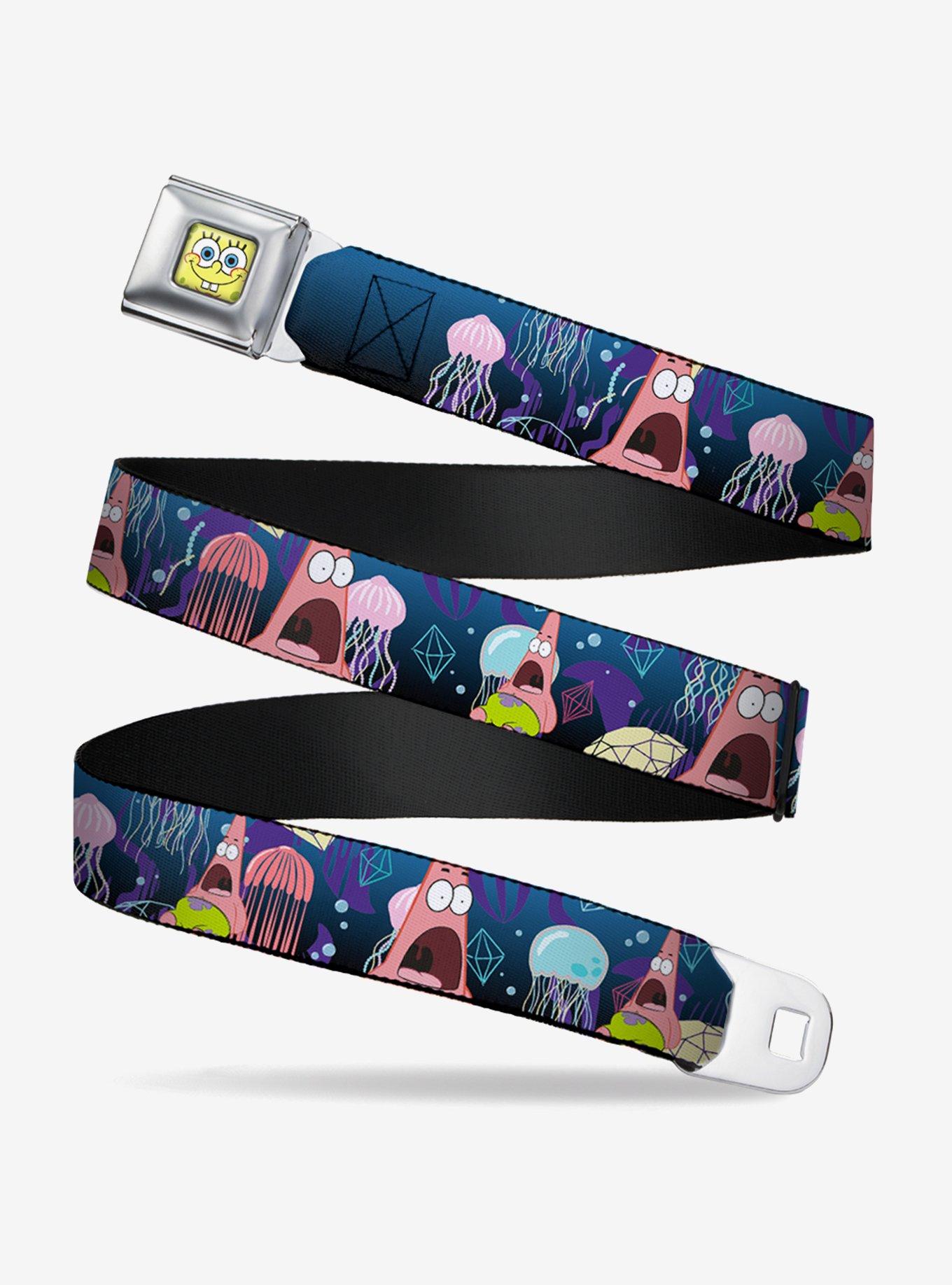 Spongebob Squarepants Surprised Patrick Starfish Jellyfish Youth Seatbelt Belt, , hi-res