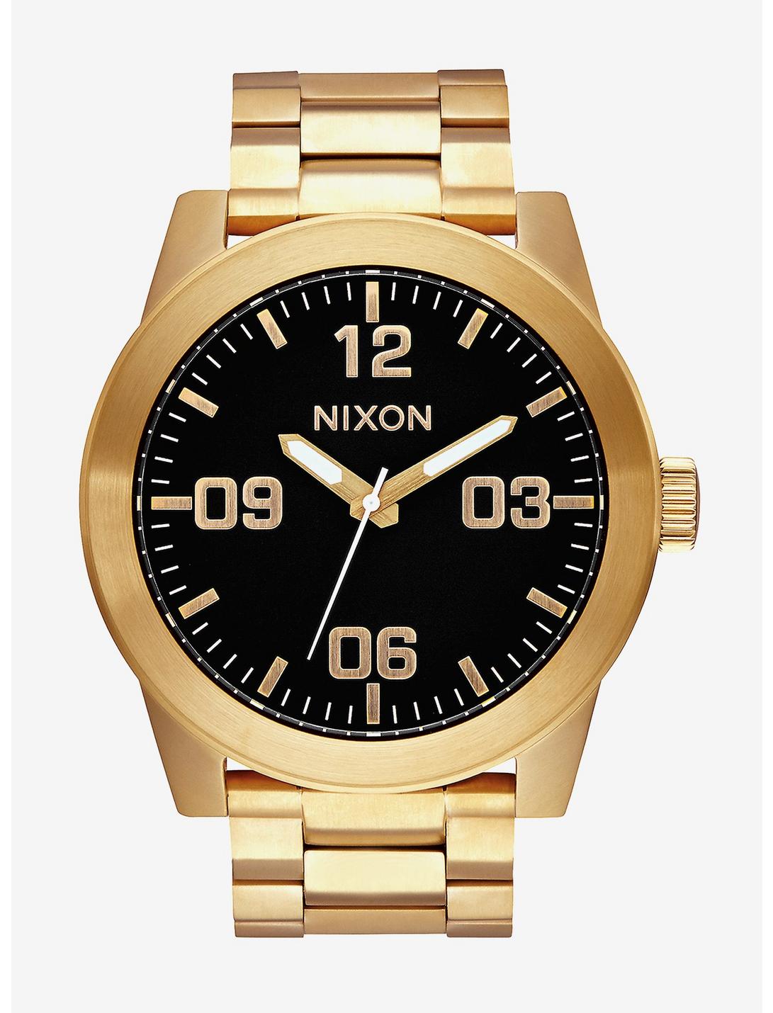 Nixon Corporal Ss All Gold Black Watch, , hi-res