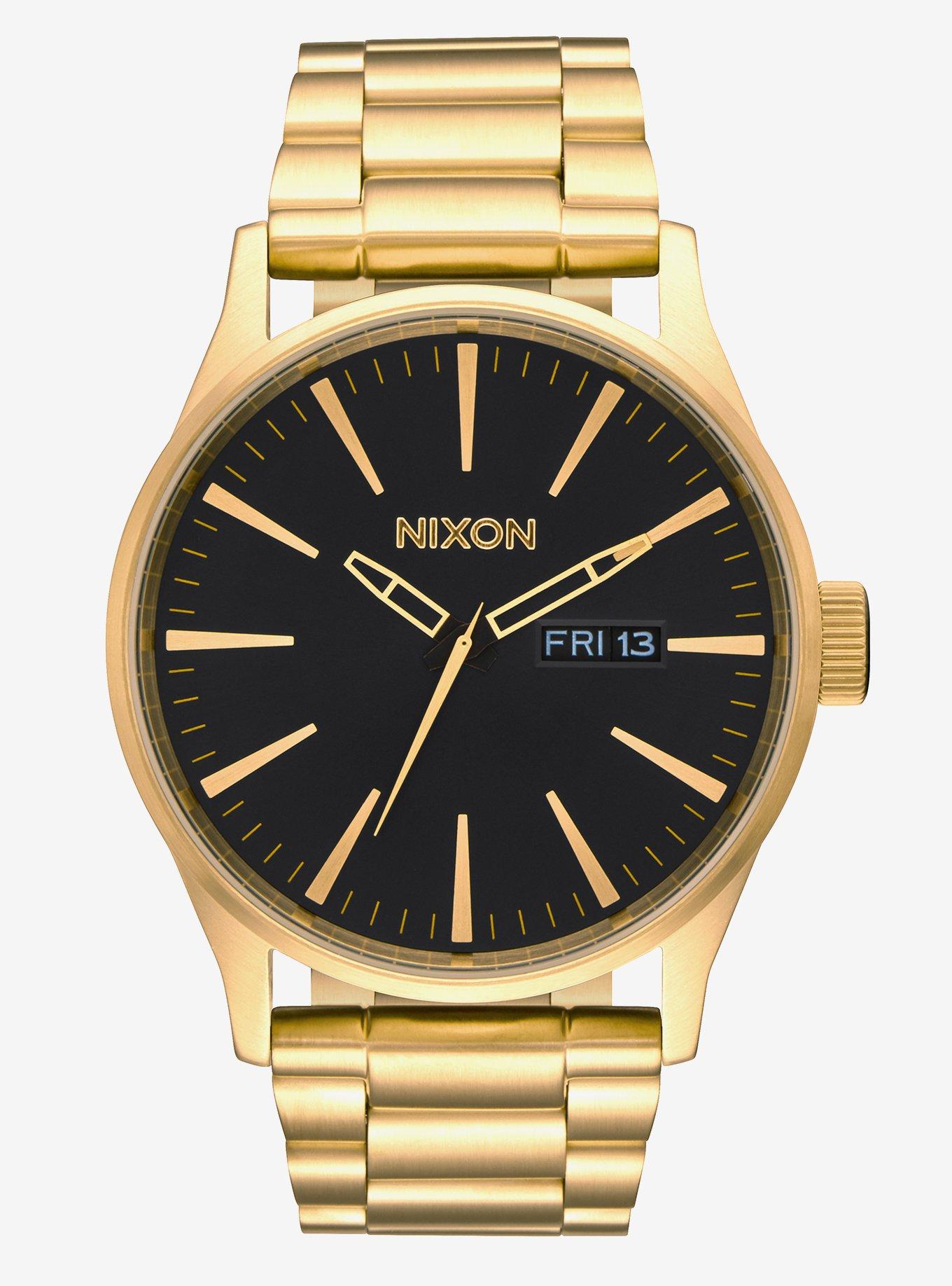 Nixon Sentry Ss All Gold Black Watch, , hi-res