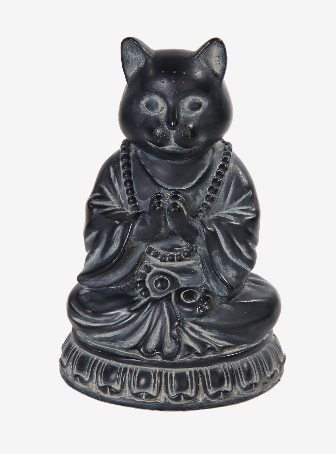 Meditating Cat Figurine, , hi-res