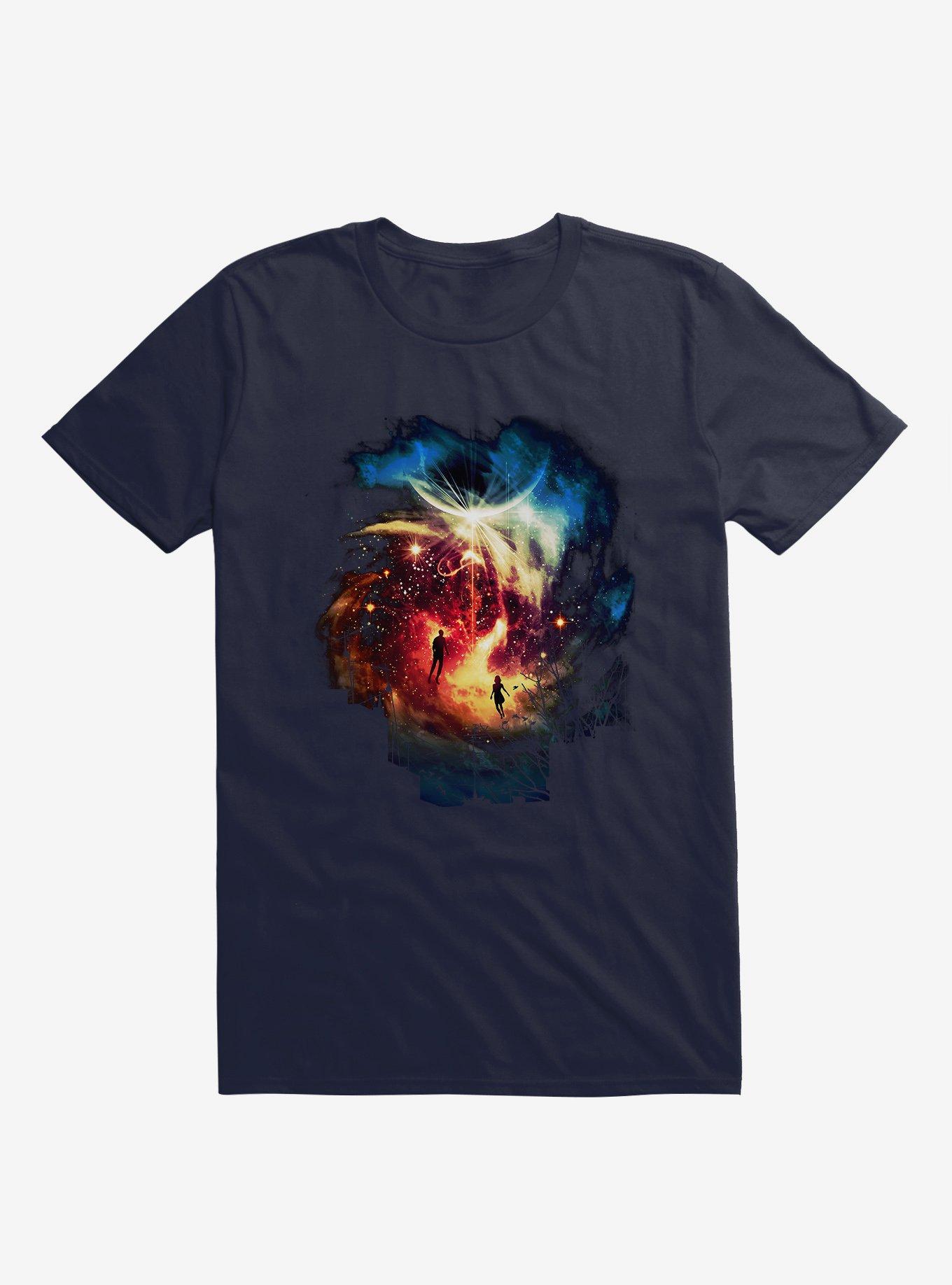 Synchronize Galaxy Navy Blue T-Shirt, NAVY, hi-res