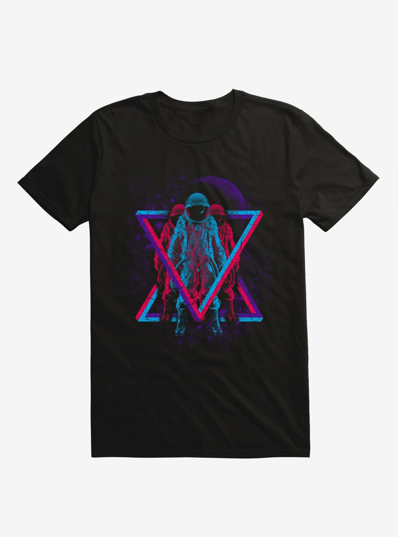 Astronomical Triangle Space Black T-Shirt, BLACK, hi-res