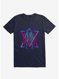 Astronomical Triangle Space Navy Blue T-Shirt, NAVY, hi-res