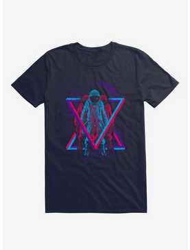 Astronomical Triangle Space Navy Blue T-Shirt, , hi-res