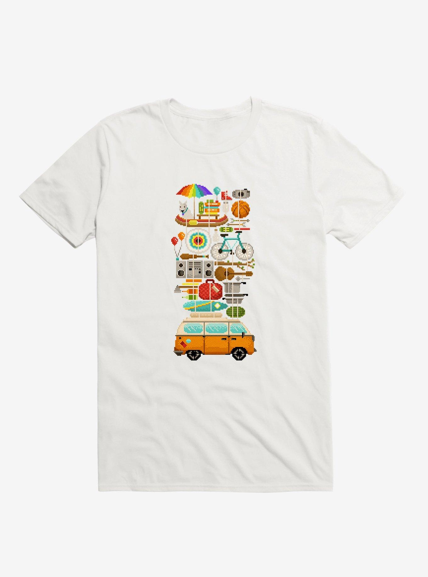 Best Trip Ever 8-Bit White T-Shirt, WHITE, hi-res