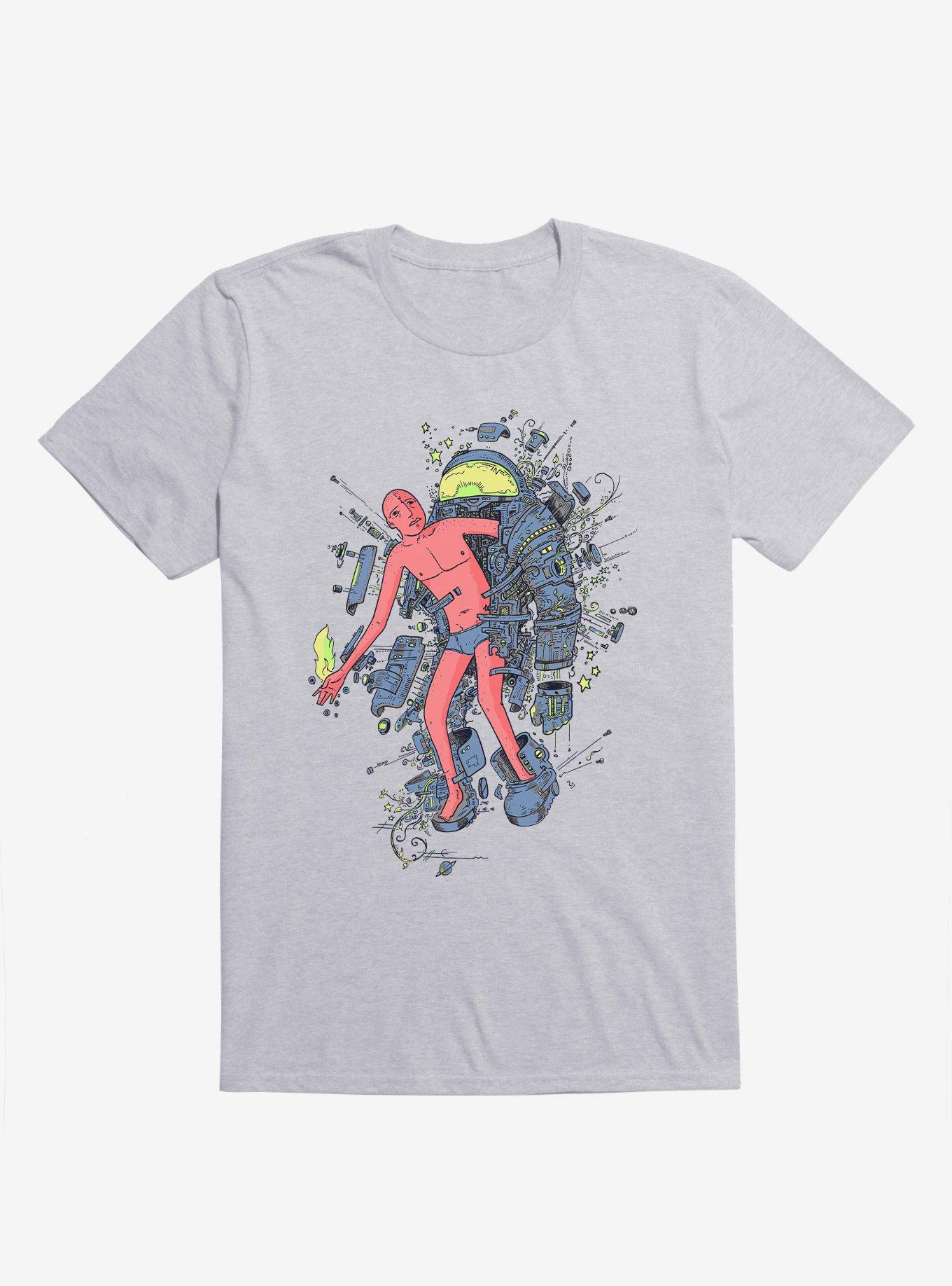 Disconnect Robot Sport Grey T-Shirt, , hi-res