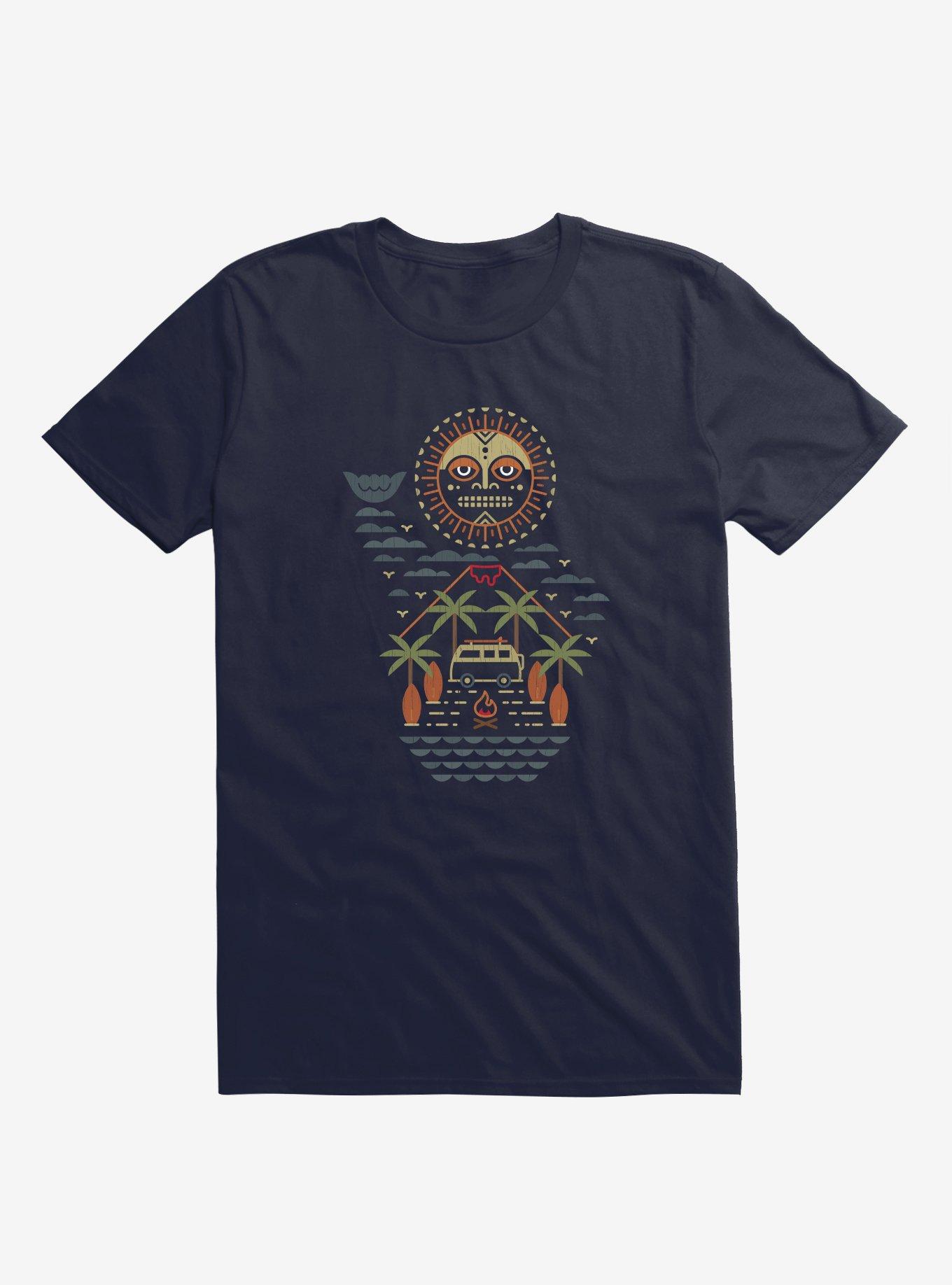 Freaky Tiki Navy Blue T-Shirt