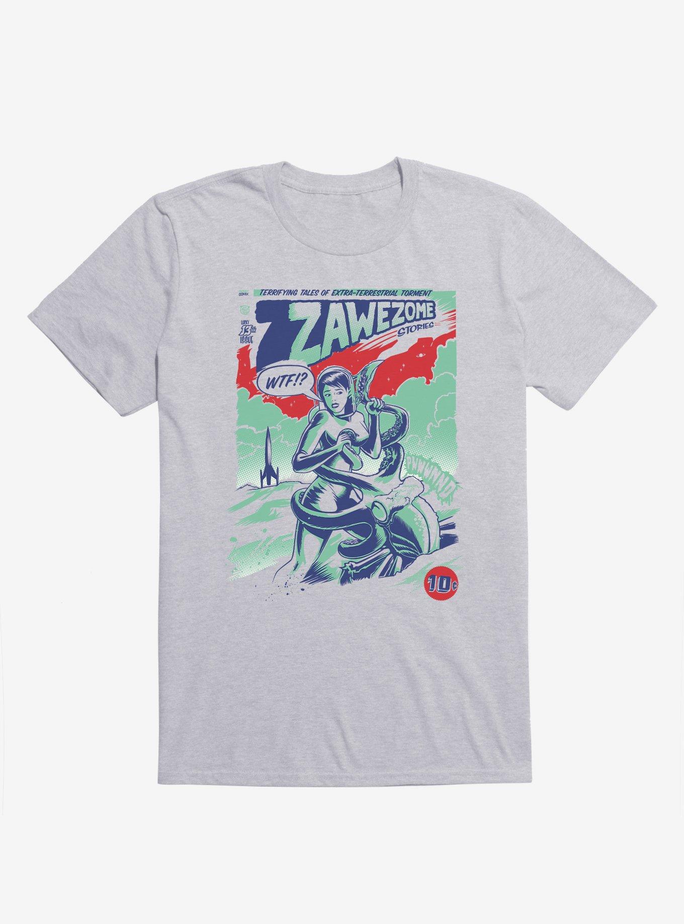 Pulp Alien Octopus Sport Grey T-Shirt, SPORT GRAY, hi-res