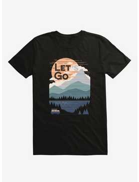 Let's Go Mountains Lake Van Black T-Shirt, , hi-res