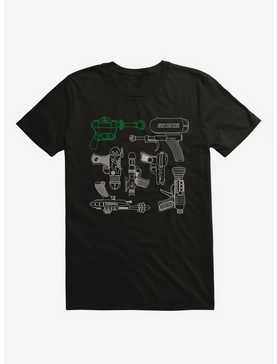 Rayguns Science Fiction Black T-Shirt, , hi-res