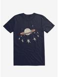 Saturn-Go-Round Astronauts Space Navy Blue T-Shirt, NAVY, hi-res