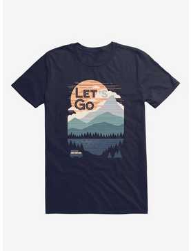 Let's Go Mountains Lake Van Navy Blue T-Shirt, , hi-res